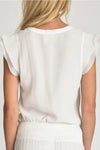 Evy Ruffle Shirt White