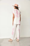 Kio Shirt Pink on White