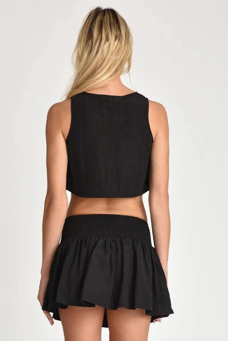 Nini Crop Tank Black