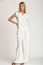 Mazzy Palazzo Pant White