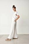 Fany Flare Pant White