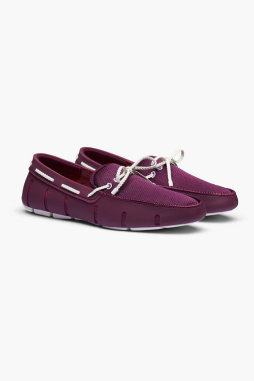 Braided Lace Loafer Mulberry