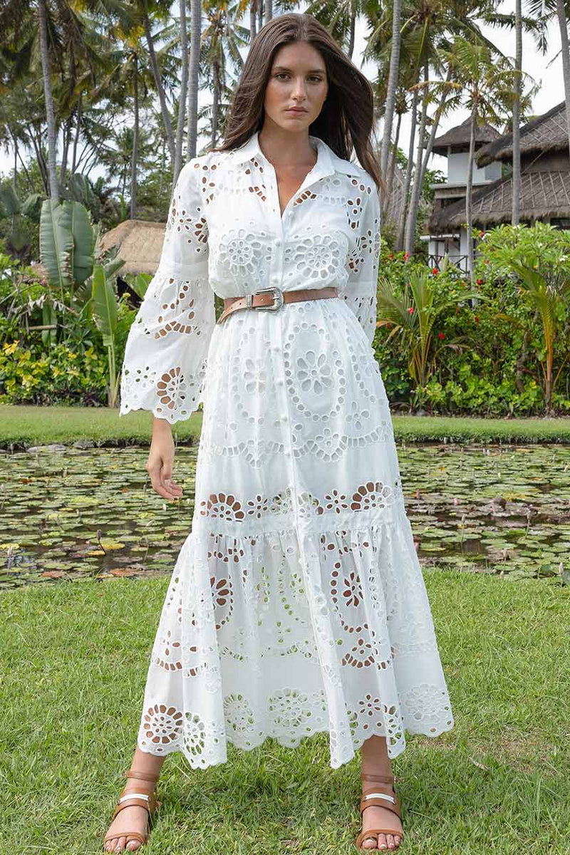 Ruby Eyelet Maxi Dress
