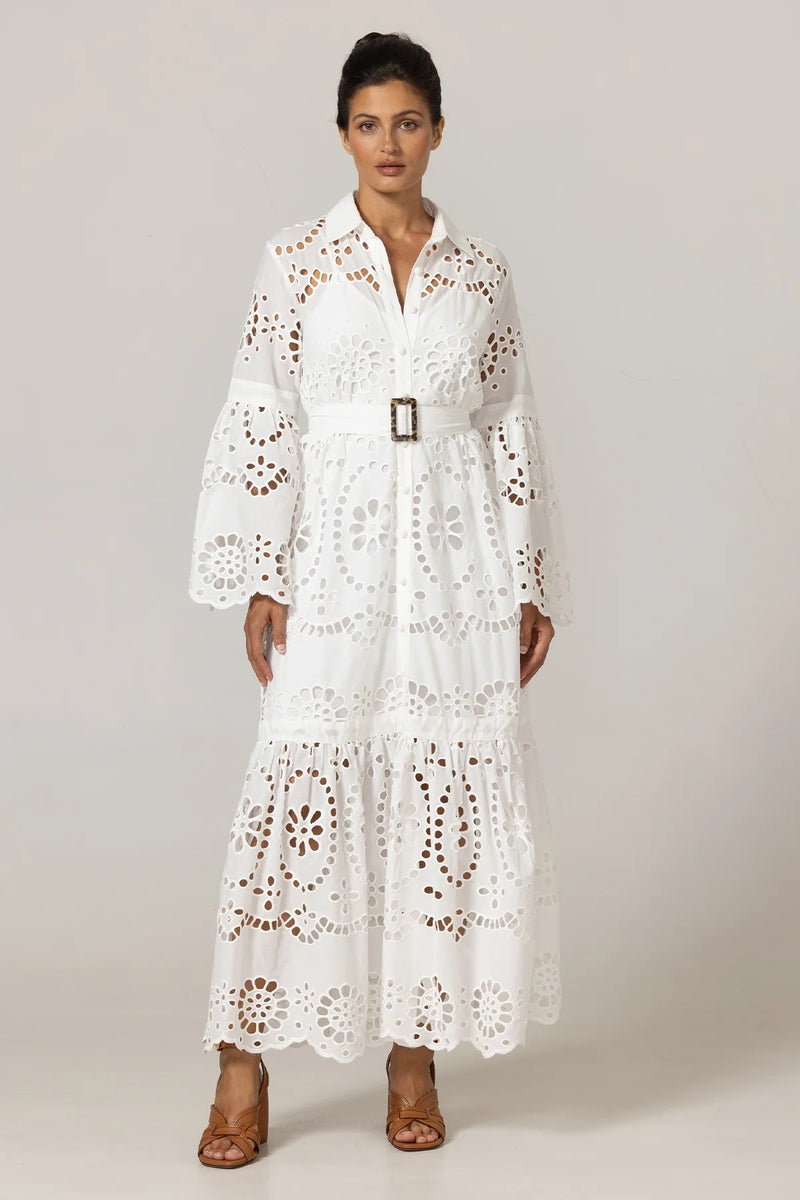 Ruby Eyelet Maxi Dress