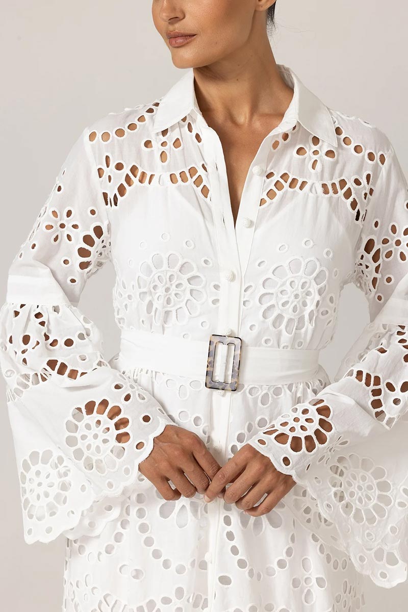 Ruby Eyelet Maxi Dress
