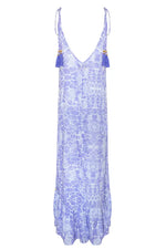 Maxi Sun Dress Lilac Pebbles