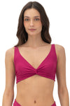 The Knotty Bikini Top Brisa Raspberry