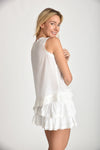 Cannes Tank Top White