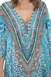 Regular Kaftan Turquoise Mosaic