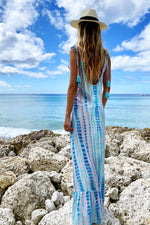 Maxi Sun Dress Caribbean Rain