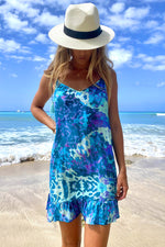 Mini Sun Dress Exotic Blue