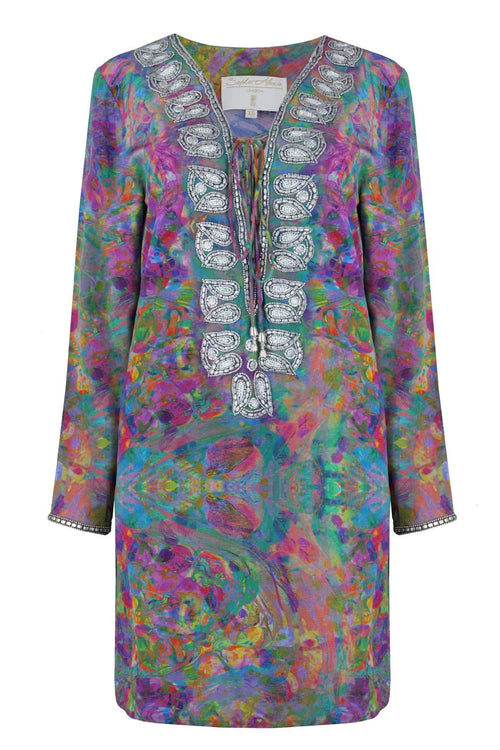 Taj Silk Kaftan Fantasia